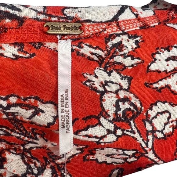 Free People Say The Word Top / Ruby Red Combo Size Small NWT - Picture 11 of 12